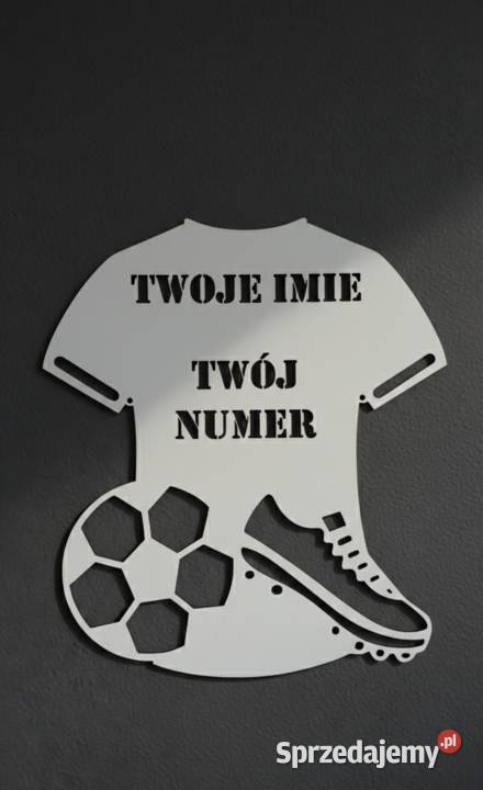 Dekoracja Ścienna Koszulka Piłkarska Imienna Obrazki i obrazy Warszawa sprzedam