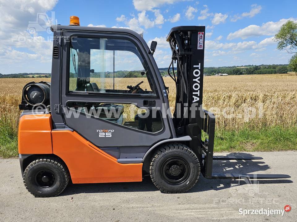 Wózek Widłowy TOYOTA 8FGF25 Kabina przesuw Wózki widłowe śląskie Lędziny