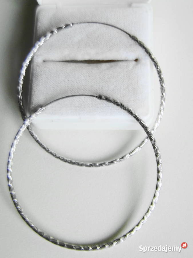Srebro 925 Nietuzinkowe duże koła kolczyki Warszawa