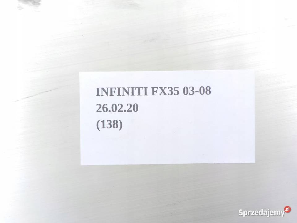 BELKA WZMOCNIENIE ZDERZAKA TYŁ INFINITI FX35 Nowy Tomyśl