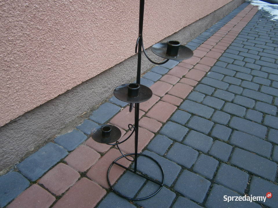 stary świecznik metalowy Siedlce
