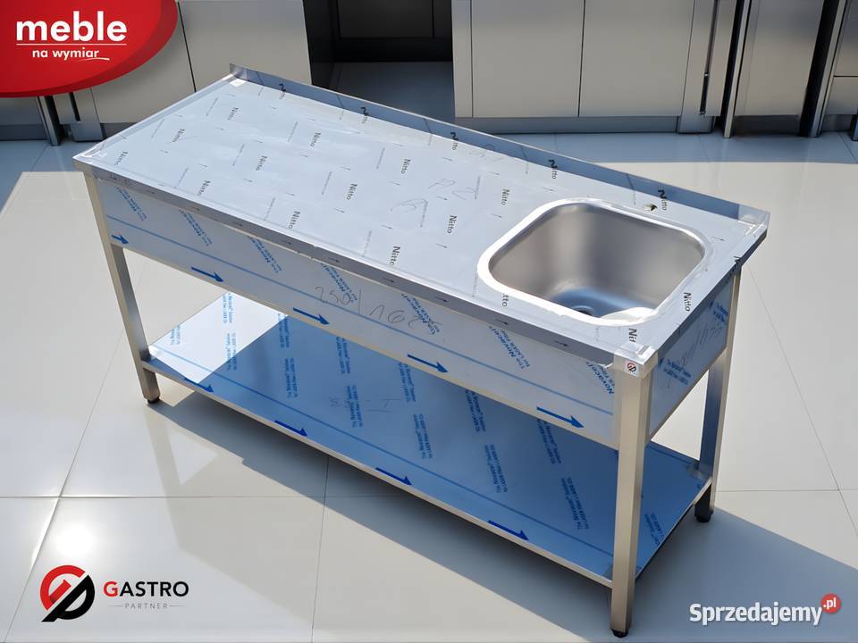 Zlew gastronomiczny 1 komorowy z półką Ostrów Wielkopolski