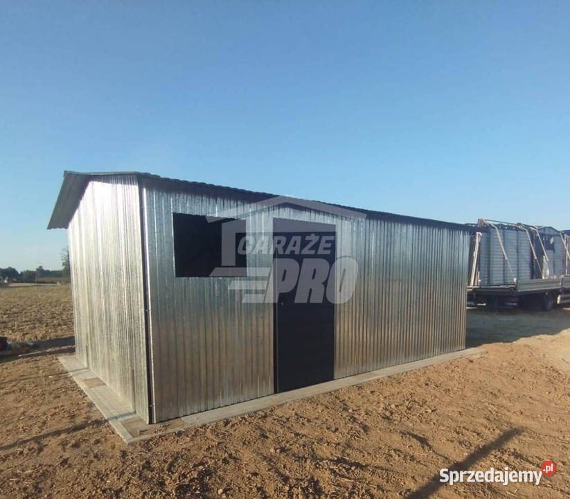 Garaz blaszany 4x6 Brama ocynk dwuspad pod 293zł/m2 Sprzedaż Nysa sprzedam