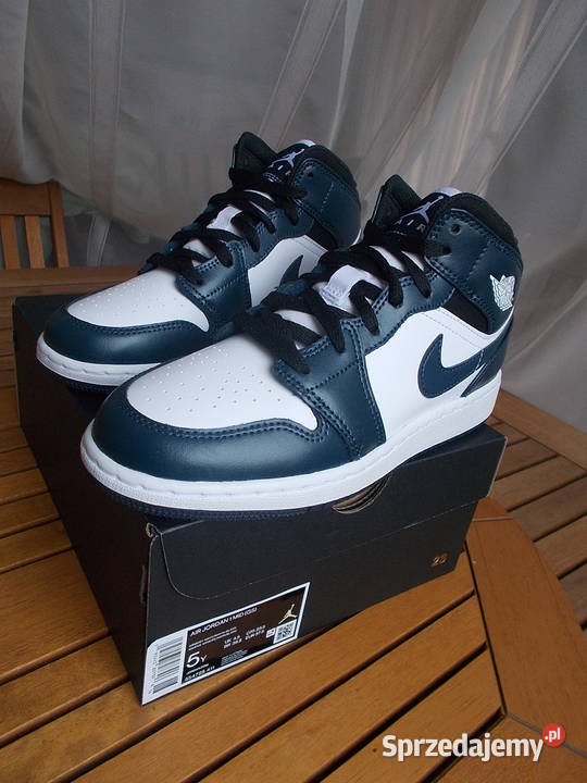 r 375 Nike JORDAN 1 Mid Armory Navy Dark Teal Nike Obuwie sportowe Poznań