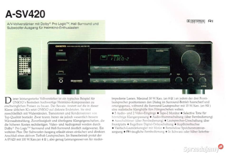 Wzmacniacz Onkyo ASV420 Grodków