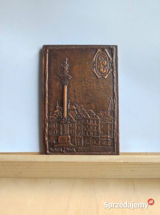 vintage retro PRL zabytek unikat płaskorzeźba Kielce