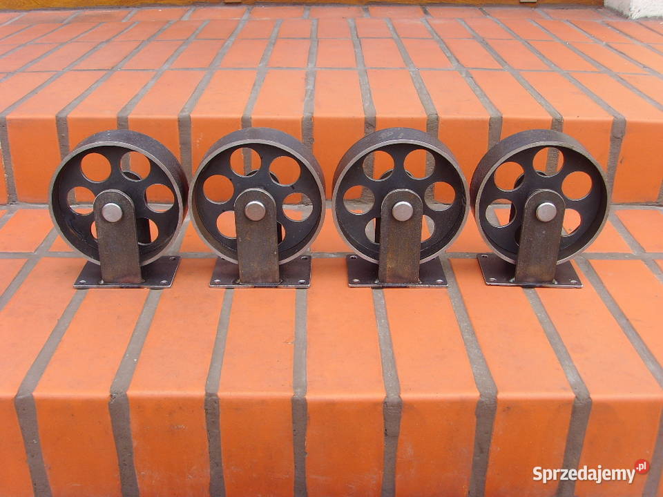Kółka stalowe meblowe LOFT INDUSTRIAL RETRO łódzkie Łódź