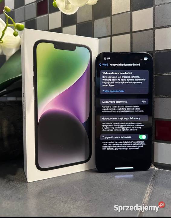 iPhone 14 6128 GB czarny super stan Zakopane sprzedam