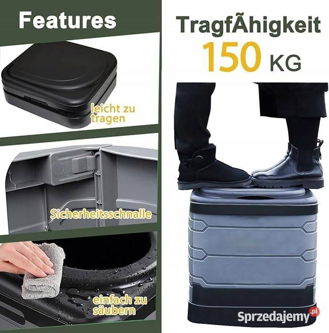 CONGUMI SKŁADANA TOALETA KEMPINGOWA XXL Myszyniec