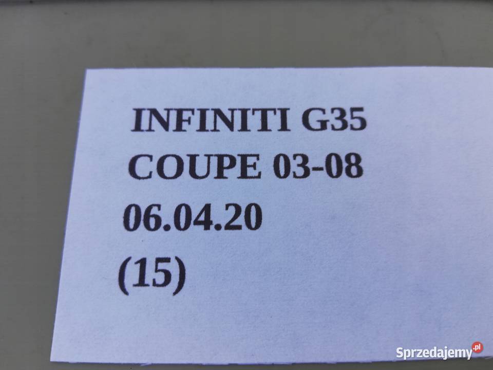 OSŁONA POSZYCIE TYŁ PRAWY INFINITI G35 COUPE osobowe Nowy Tomyśl