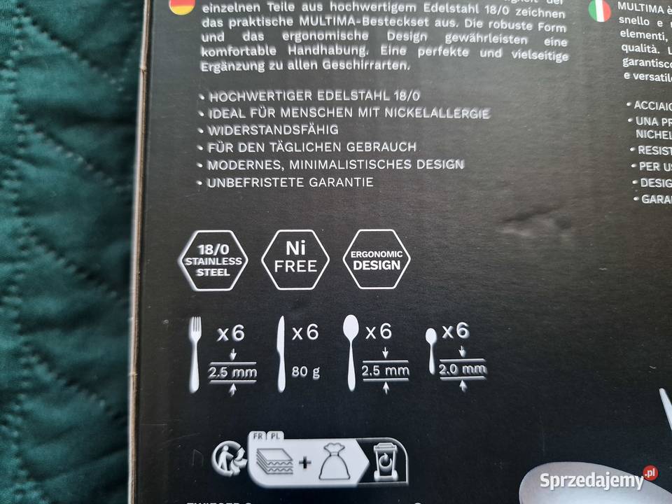 NOWY Zestaw sztućców ZWIEGER Multima 24 elementy dolnośląskie
