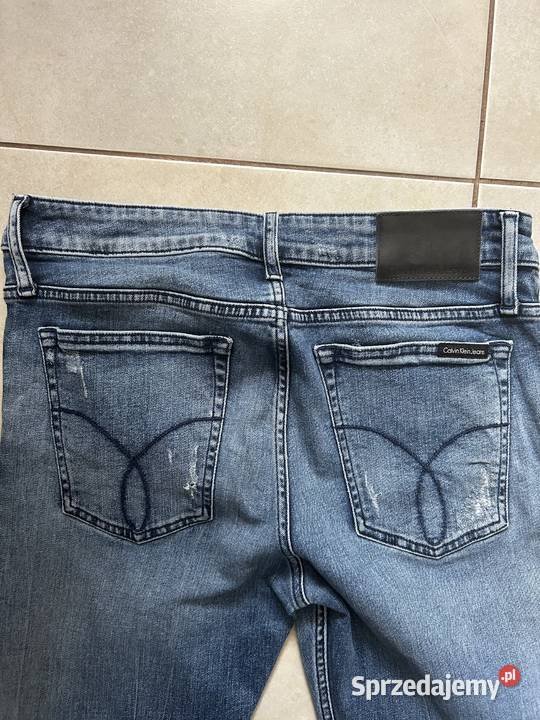Spodnie jeansowe męskie CALVIN KLEIN 3234 OKAZJA Zamość