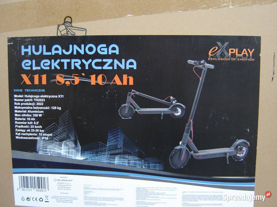 Hulajnoga elektryczna eXplay X11 85 10Ah 350W