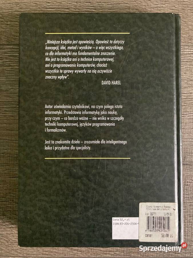 Książka Klasyka Informatyki Algorytmika David Książki naukowe i popularnonaukowe Nisko