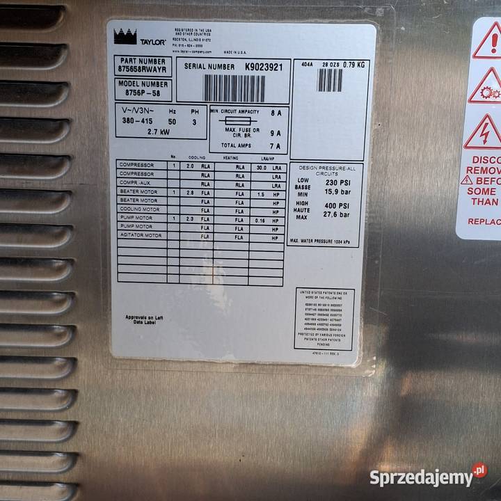 Automat do lodów świderki wielkopolskie Poznań