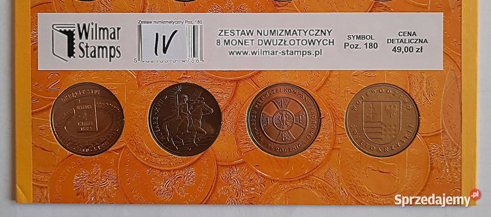 Monety kolekcjonerskie 2 złote zestaw IV Gliwice