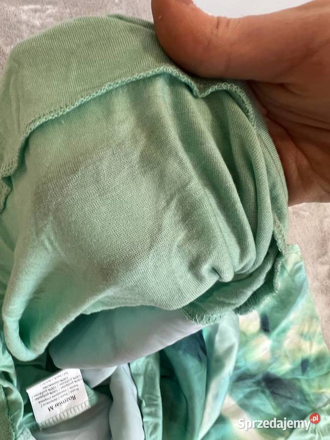 Bluzka koszulka z krótkim rękawem zielona Jasło