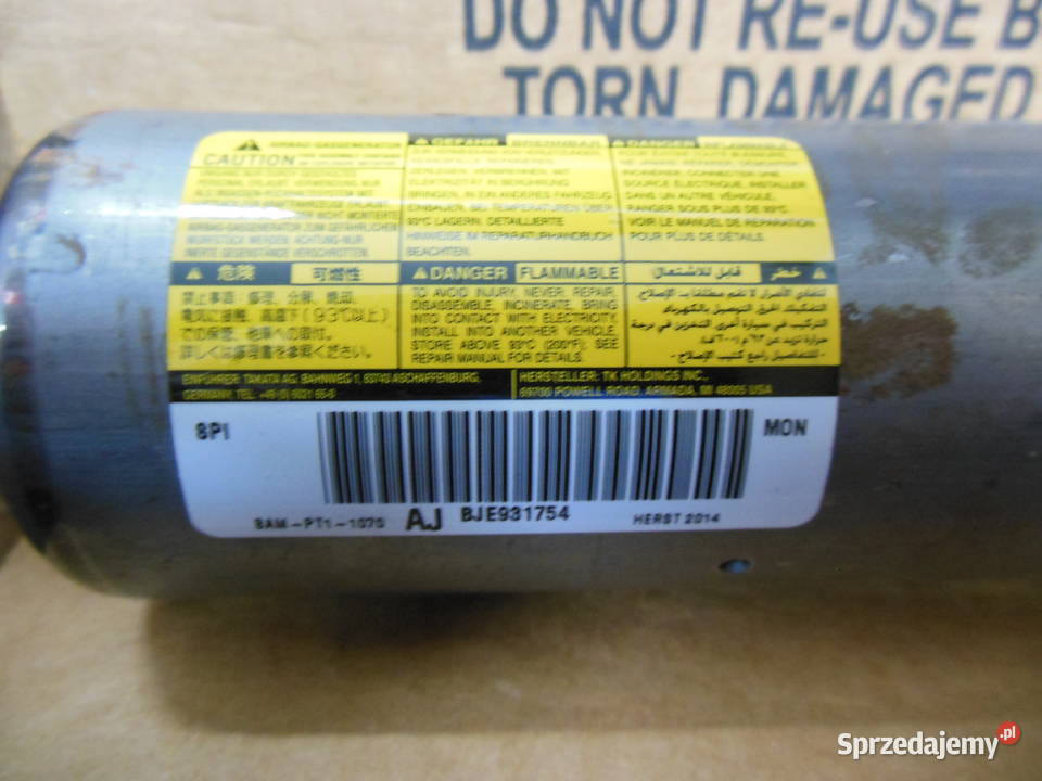 CBDZP403AA NABÓJ PODUSZKI POWIETRZNEJ DODGE Kozy