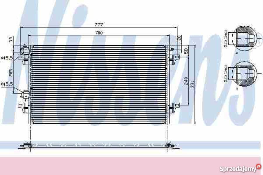 KONDENSER KLIMAT RENAULT LAGUNA II BG0 BG1 32001 osobowe Pruszków