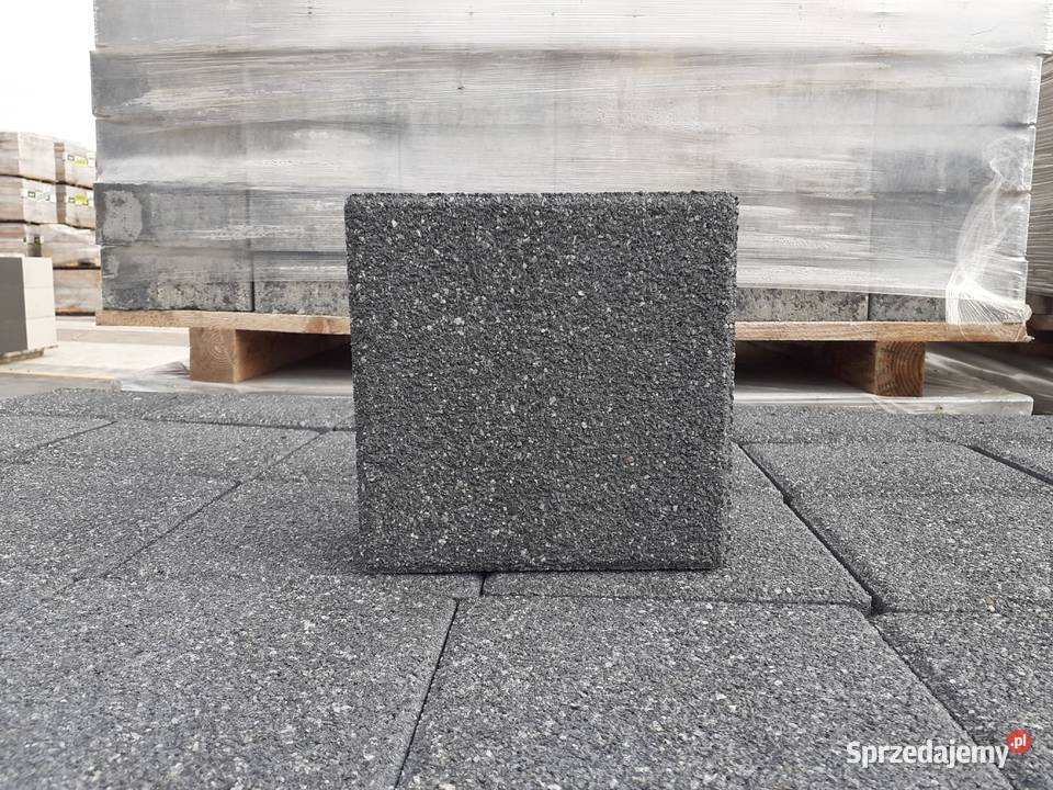 Kostka Brukowa Quadra 20x20x8 Nero Libet Podjazd mazowieckie Wielogóra