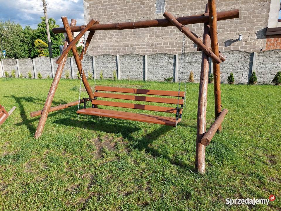 Huśtawka ogrodowa drewniana Częstochowa sprzedam