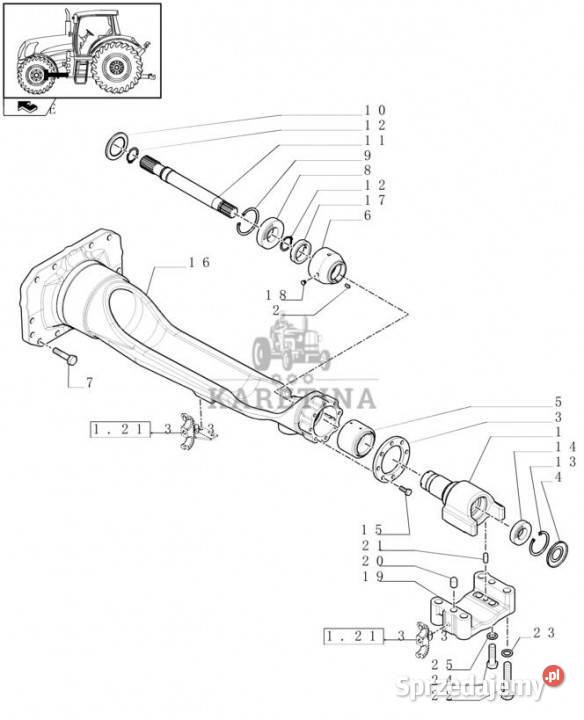 Holland T6010 Blok 87311709 Pozostałe Jastrzębniki