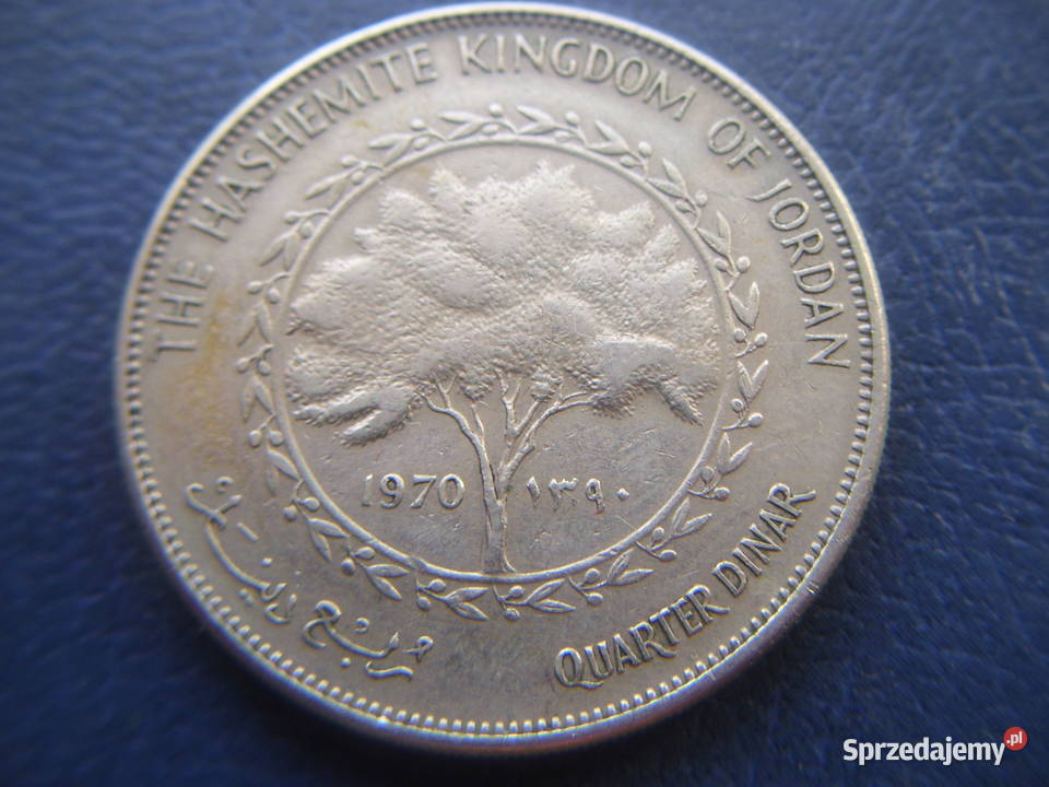Stare monety 14 dinero 1970 Jordania