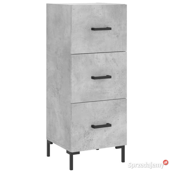 Szafka szarość betonu 345x34x90 materiał mazowieckie Warszawa