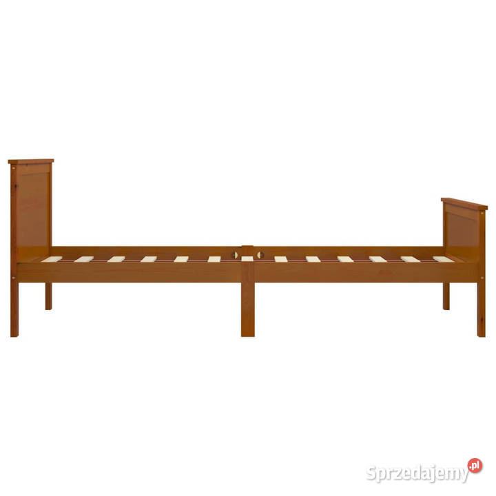 Rama łóżka miodowy brąz lite drewno sosnowe 100 208cm Łóżka Warszawa