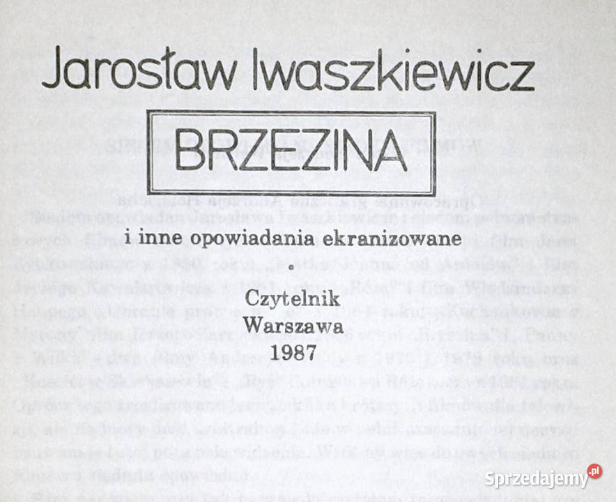 Brzezina i inne opowiadania ekranizowane Chełm sprzedam