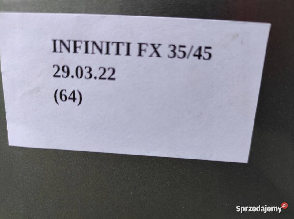 OBLASK ZDERZAKA TYŁ LEWY PRAWY INFINITI FX35 Nowy Tomyśl