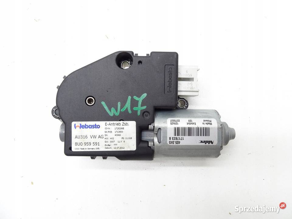 SILNICZEK SZYBERDACHU 8U0959591 AUDI Q3 8U
