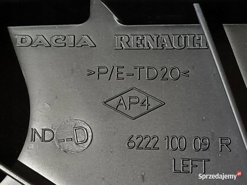 DACIA DUSTER ŚLIZG ZDERZAKA LEWY TYŁ 622210009R Pleszew