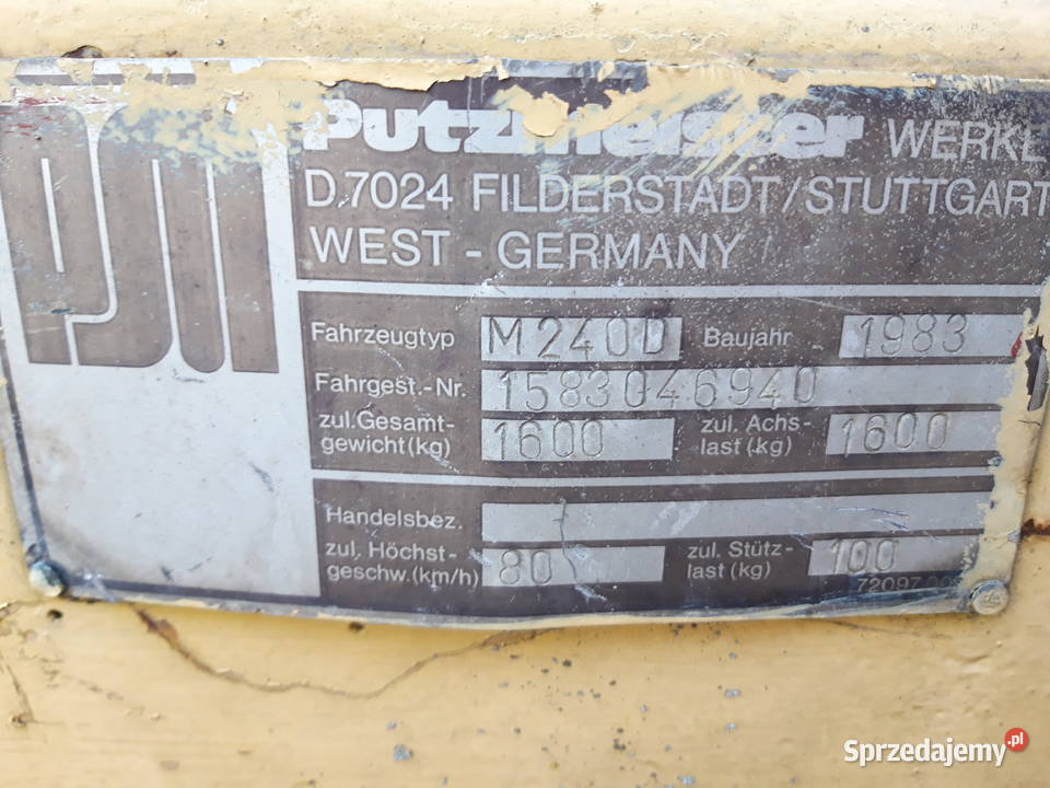 Betoniarka Putzmeister Mixokret m240d Topólka