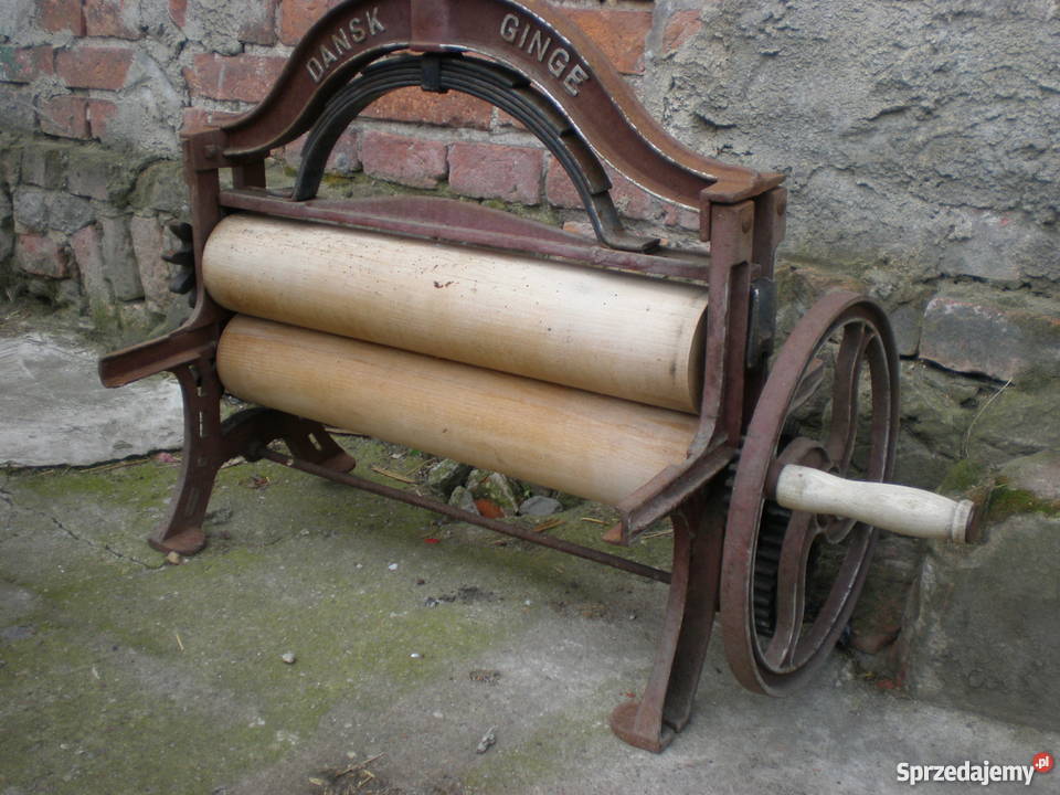 Zabytkowy żeliwny stary magiel Dansk Ginge inny kolor Barlinek