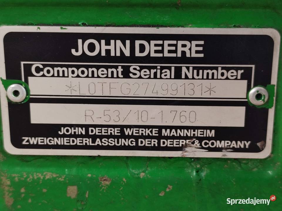 Dyferencjał tył LOTFG27499131 JOHN DEERE 6430 Wilkowo