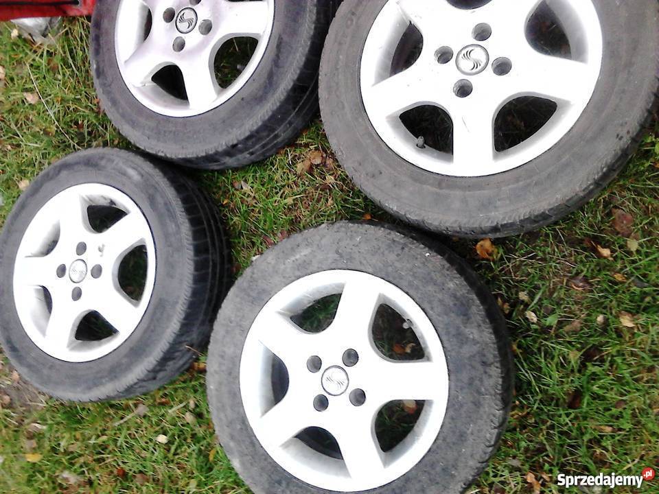 Alufelgi 4x98 14 z oponami 17565R14 Gniezno sprzedam