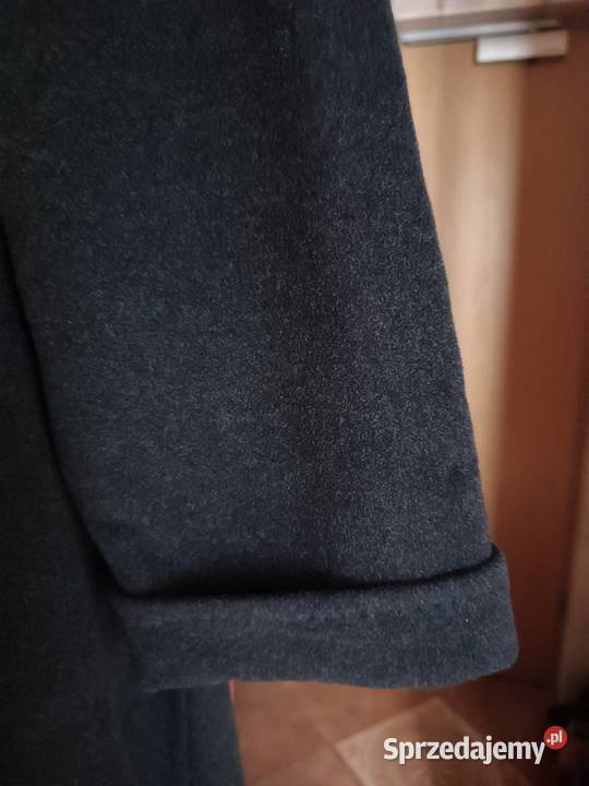 Grafitowy elegancki płaszcz Pozostałe Ostrów Mazowiecka sprzedam