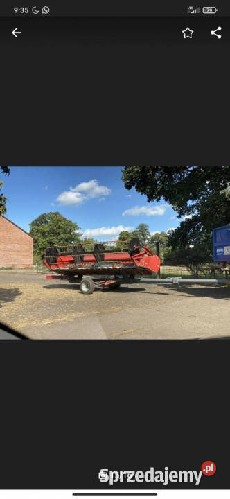 Massey Ferguson 7256 Heder Wózek CZĘŚCI wielkopolskie Jastrzębniki