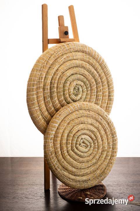 Słomiana tarcza łucznicza 80 na 8 Sporty strzeleckie i myślistwo lubelskie Nowa Jedlanka