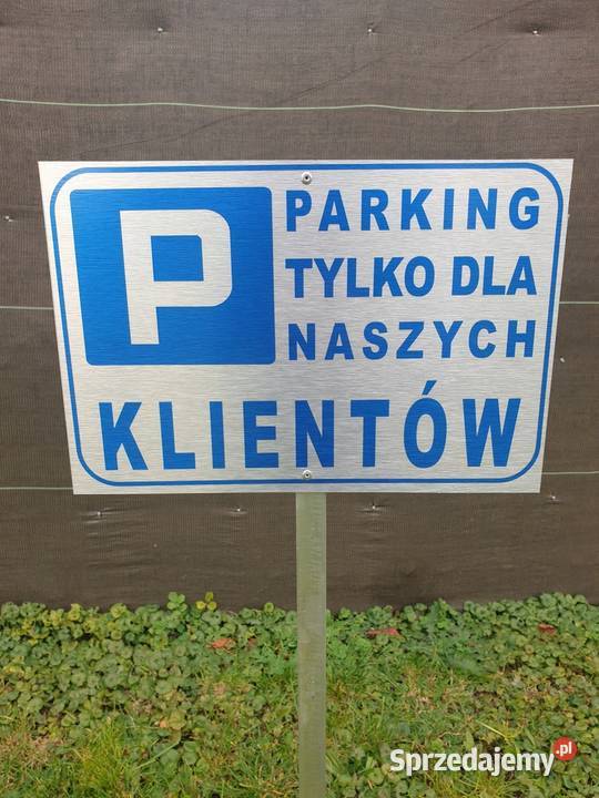 Tabliczka Znak stelaż Parking na profilu słupku śląskie Gliwice