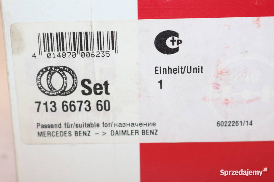 ZESTAW ŁOŻYSK FAG 713 6673 60 MERCEDES CHRYSLER Części samochodowe Prochowice