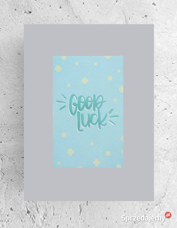 mały plakat z napisami pastelowy plakat A4 good odcienie szarości Olsztyn