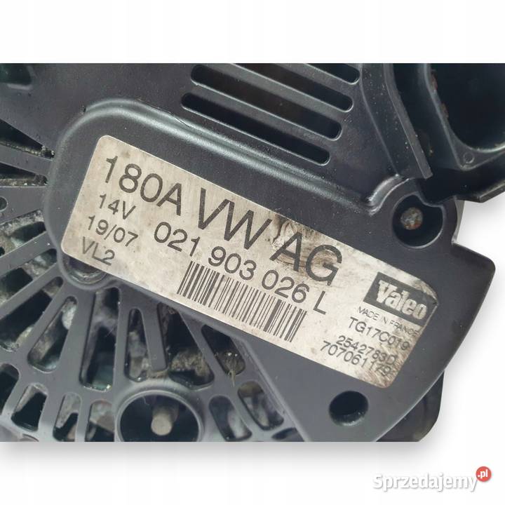 ALTERNATOR Passat B6 Golf V A3 20 TDI 180A osobowe lubelskie Chełm sprzedam
