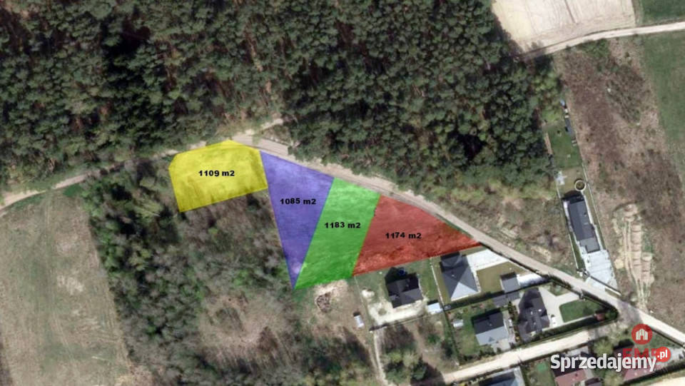 Sprzedaż gruntu 1183m2 Solniczki asfalt podlaskie