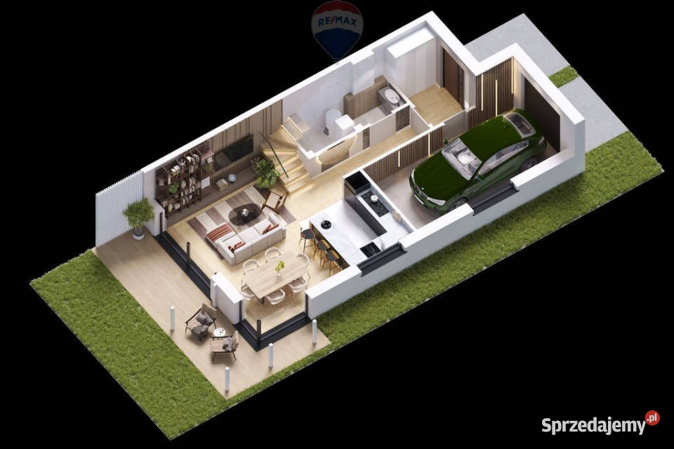 Nowoczesny dom bliźniak w Łazach bez PCC Sprzedaż Nieruchomości Łazy