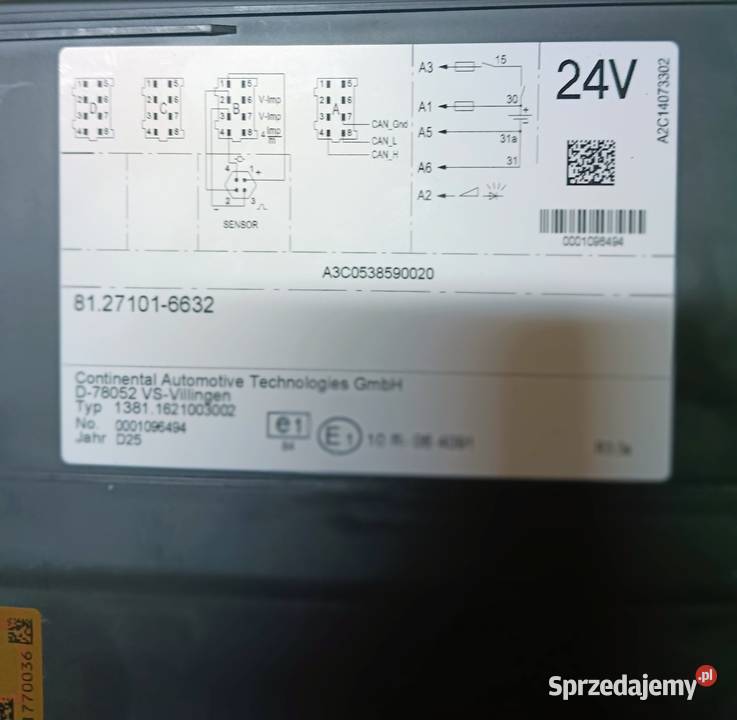 Cyfrowy tachograf firmy Continental opolskie Nysa