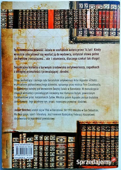 Antykwariusz Julian Sanchez Proza i poezja Kraków