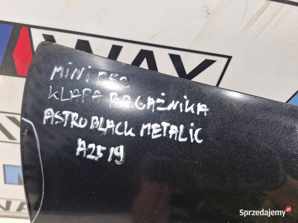 MINI COOPER R52 KLAPA BAGAŻNIKA TYŁ TYLNA A259