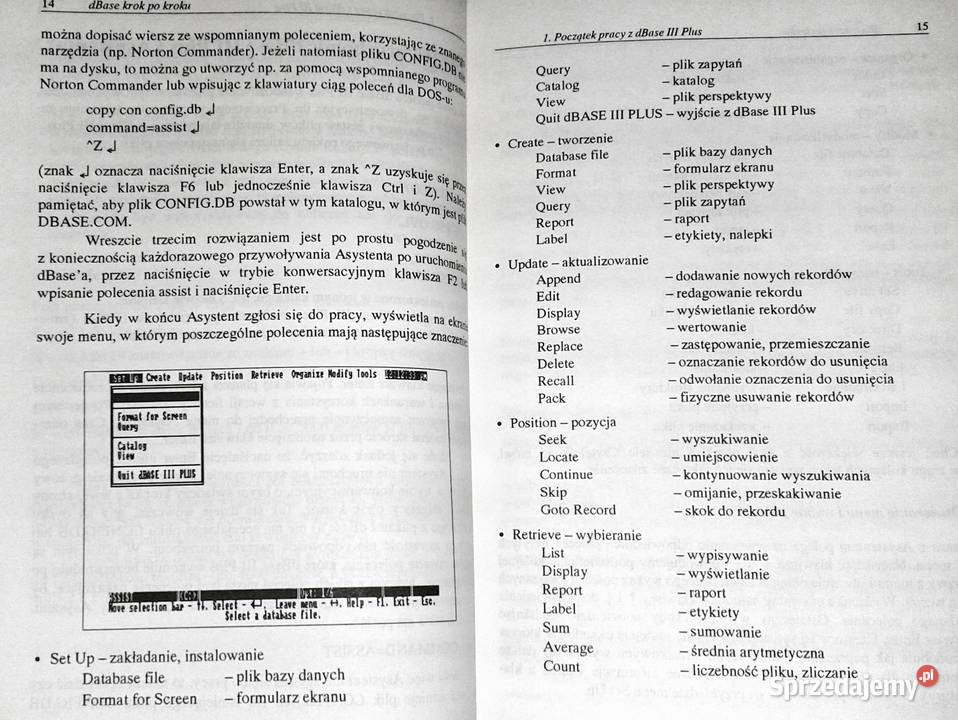 dBase krok kroku Bogusław Kasprzak Zbigniew
